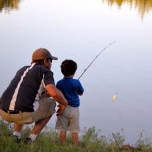 pêche en famille