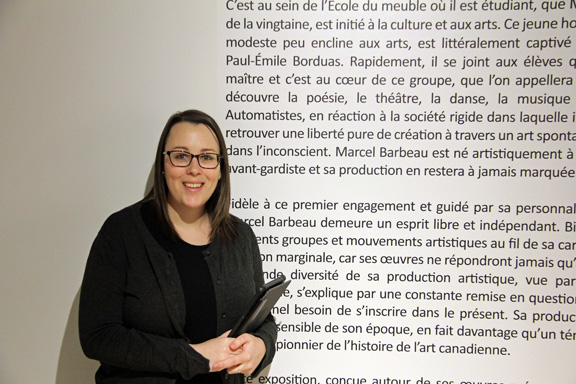Mélissa, guide-animatrice au Centre d'exposition Raymond-Lasnier
