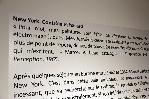 Exposition Marcel Barbeau.Vibrato au Centre d'exposition Raymond-Lasnier