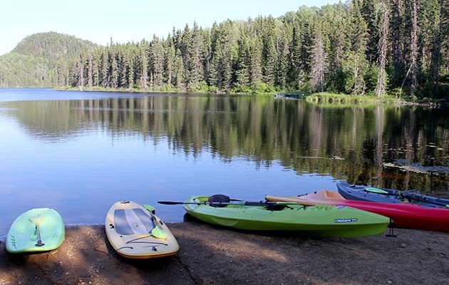 kayak et paddleboard en pourvoirie