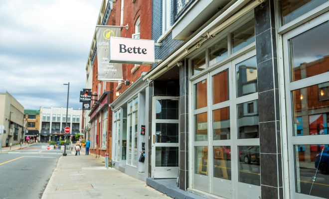 Façade du Bette, restaurant tapas Trois-Rivières